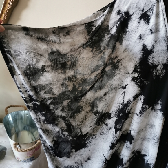 Sugar High Black & White Open Cardigan Size Medium - Picture 3 of 9